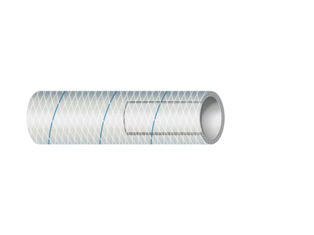 1/2′ WHT. REINF PVC W/BLUE TRACER