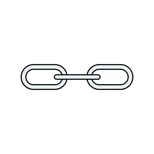 1/4″ x 4′ Anchor Lead Chain White
