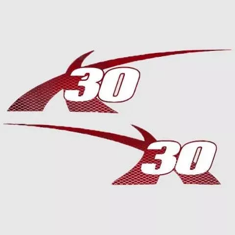 2012 MasterCraft X30 Boat Decal 2936805 | PT Red Stickers (Set of 2)