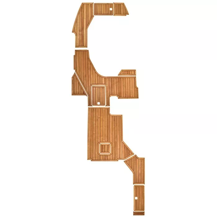 2020 Cobalt A29 Boat Bow Cockpit Floor Panels 605623 | Teak Wood (Kit)