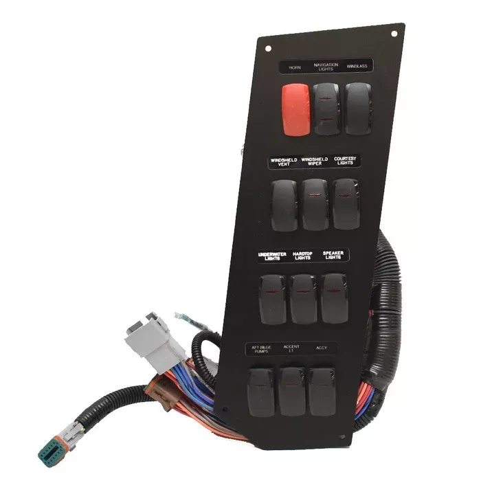 2023 Blackfin 332CC Boat Port Side Switch Panel SE-447 | Black w/RGB
