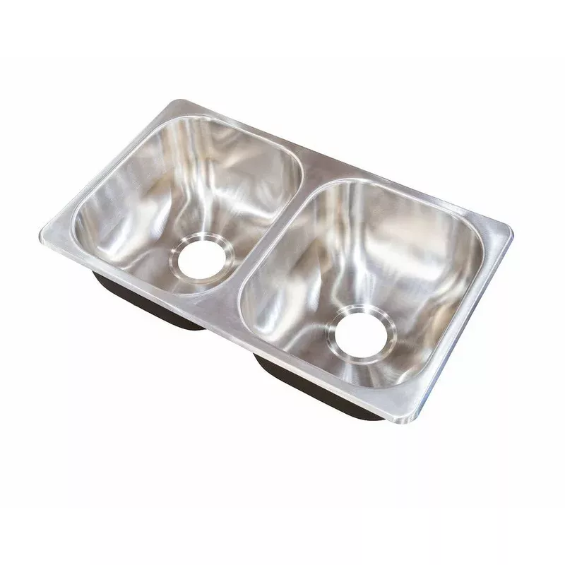 27 X 16 X 7 DBL BOWL SINK