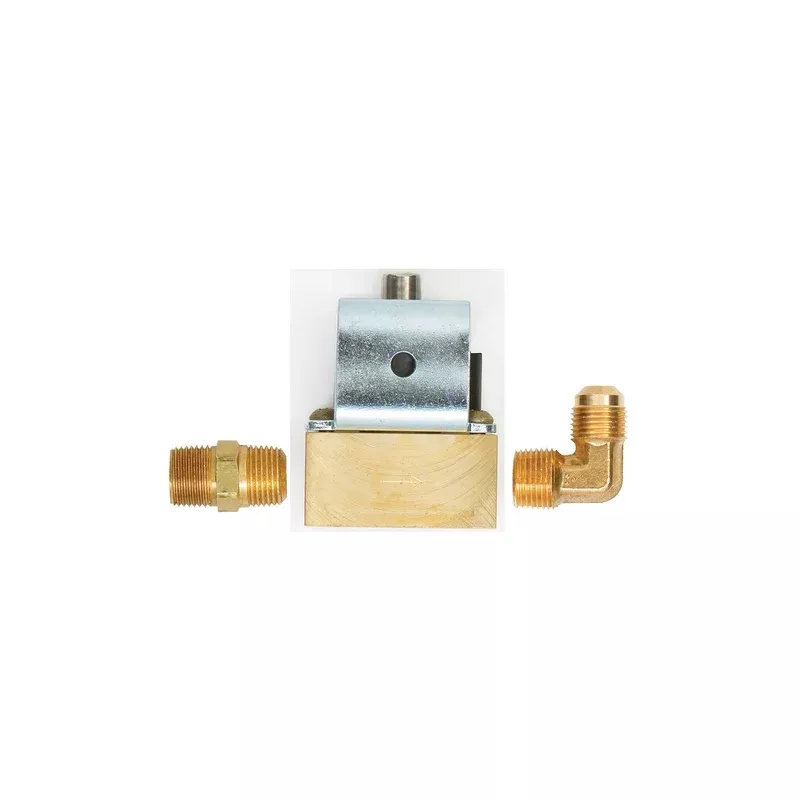 3/8 Brass Solenoid + Fittings, 12V