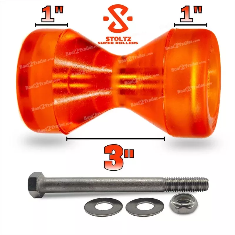 3″ Boat Roller Kit Deep V With Flat End Caps- RP335-325 Stoltz