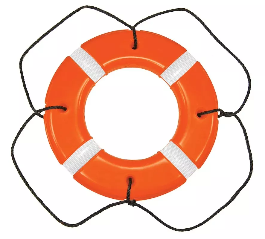 30′ ORANGE POLYETH SHELL LIFE RING