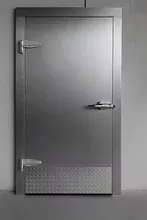 56″ X78″ Coolstructures Walk-in Cooler Door With Stainless Steel Finish, Replacement Walk-in Cooler Swing Doors on Frame.