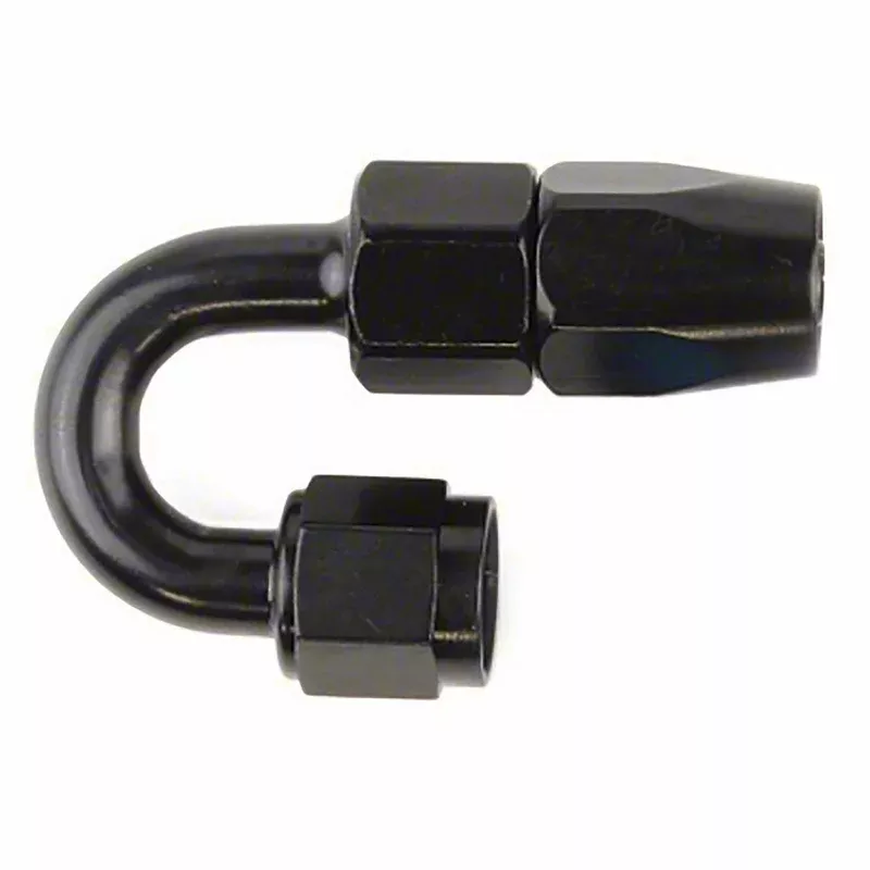 -8AN X 180 BLK HOSE END