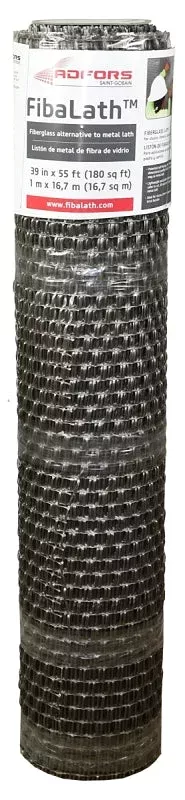 Adfors FibaLath FLX7206-A Stucco Netting, 55 ft L, 39 in W, 0.22 in Th
