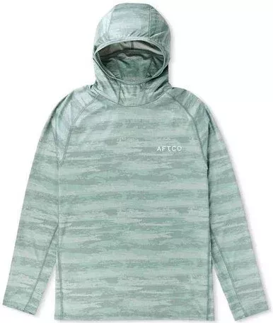Aftco Adapt Tactical Hooded Performance Shirt – Jade Shoreline Camo – 3X-Large