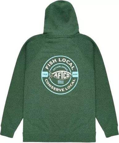 Aftco Classico Pullover Hoodie – Moss Heather – Small
