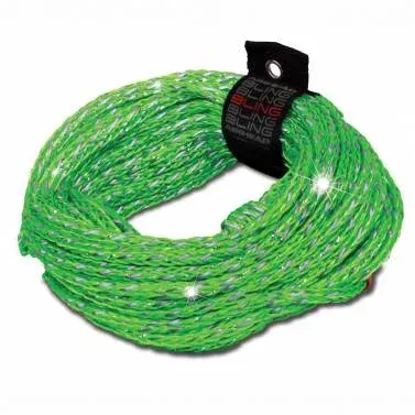 Airhead AHTR-12BL Bling 2 Rider Inflatable Tube Tow Rope Boat Watersport