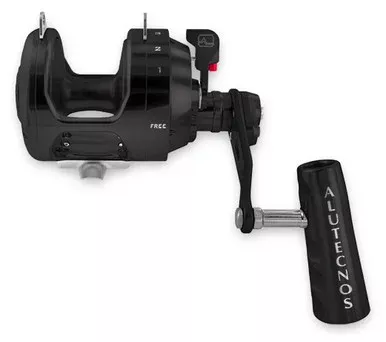 Alutecnos Albacore 20V 2-Speed Gorilla Reel – Black