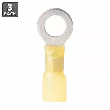 Ancor 312503 12-10 AWG 5/16″ Heat Shrink Ring Terminals – 3 Pack