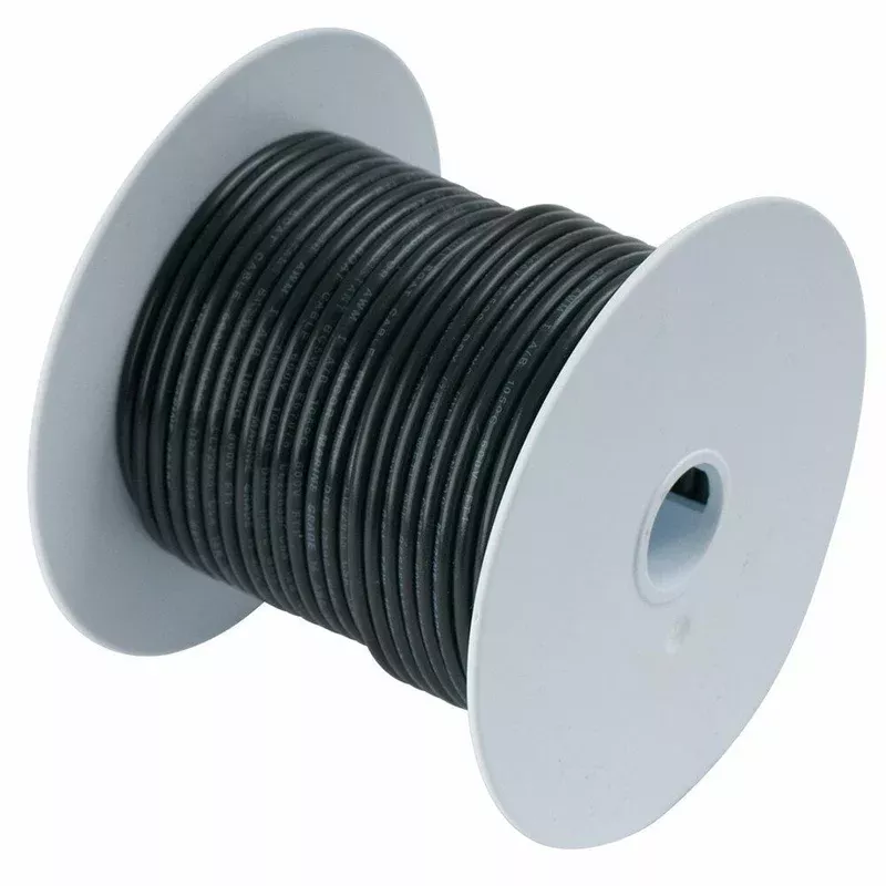 Ancor Black 6 AWG Battery Cable 100′ (112010)