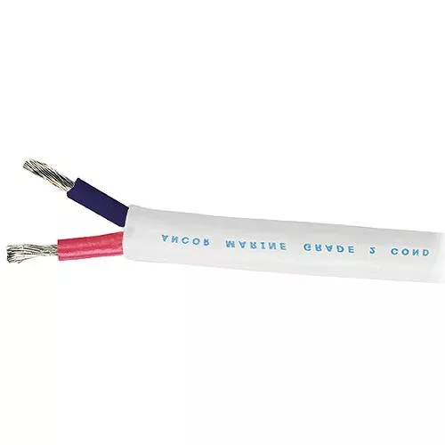 Ancor Marine Grade 121925 Tinned Duplex Cable Red and Black w/White Ja