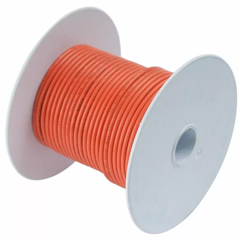 Ancor Orange 10 AWG Tinned Copper Wire 100′ (108510)