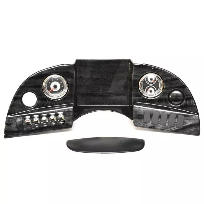 Avalon Pontoon Boat Gauge Panel 125744 | Gray Woodgrain