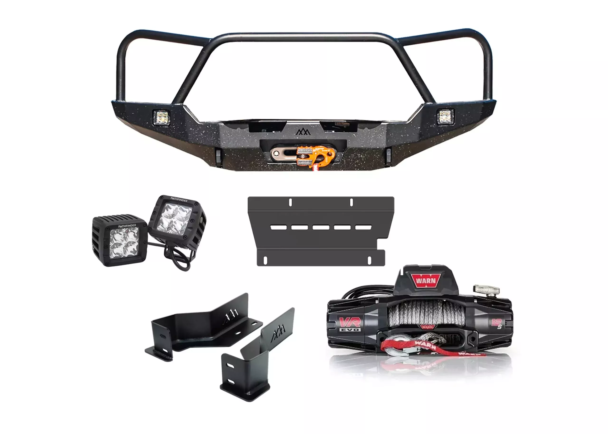 Backwoods Front Bumper Bundle for 2016-2023 Toyota Tacoma