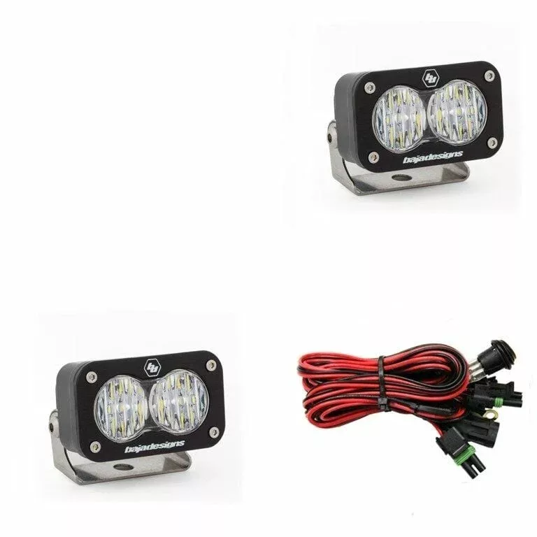 Baja Designs S2 Sport Clear Lens Wide Cornering Pattern LED Work Light (Pair) (547805)