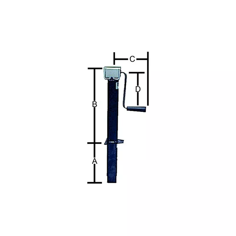 Bal Products 29025B Side Wind A-Frame 2,000 lb Capacity Tongue Jack fo