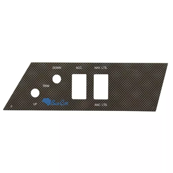 Bass Cat Boat Blank Switch Panel 1203374B | Carbon Fiber