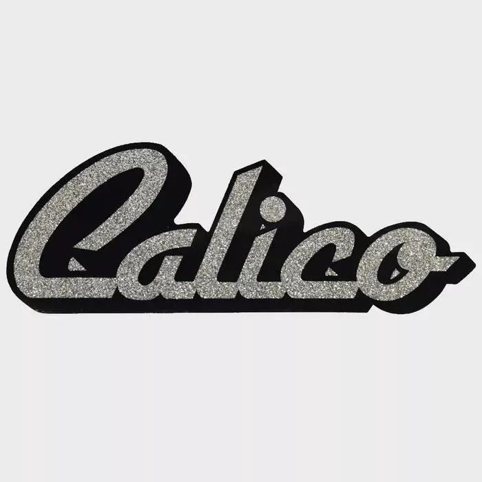 Bass Cat Boat Sticker Decal | Calico Emblem Silver / Black Vinyl