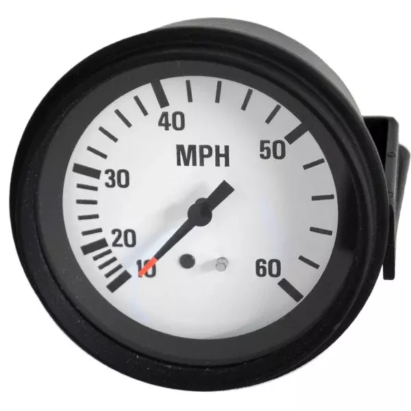 Beede Boat Speedometer 940551 0592 | 60 MPH 3 1/4 Inch Black White