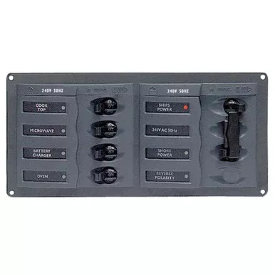 BEP AC Circuit Breaker Panel w/o Meters, 4 Way Panel 2 Mains – 240V
