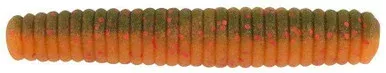 Berkley PowerBait MaxScent Lil’ General Worm Watermelon Copper/Orange w/ Red