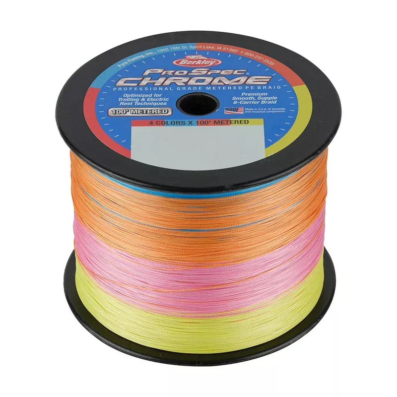 Berkley ProSpec Chrome 4 x 100 Metered Braid 50lb 3500yd 1640957