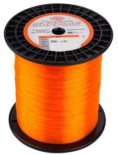 Berkley ProSpec Chrome Monofilament Fishing Line 50lb 3000yd Blaze Orange