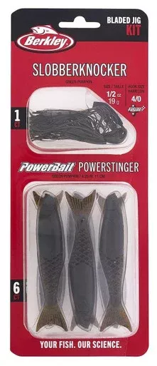 Berkley Slobberknocker and PowerStinger Kit – Green Pumpkin