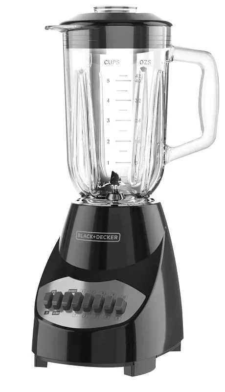 Black+Decker BL2010BG Countertop Blender, 40 oz Bowl, 550 W, 10-Speed,