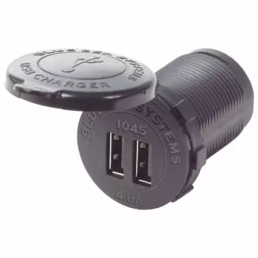 Blue Sea 1045 Fast Charge Dual USB Charger Boat Socket Mount 4.8A Phone Tablet – Fredwarner Marine & Outdoors