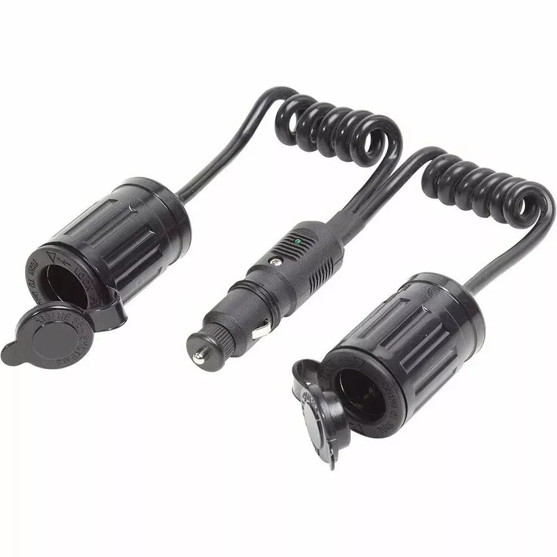 Blue Sea 12 Volt Plug with Double Extension Socket (1013-BSS)