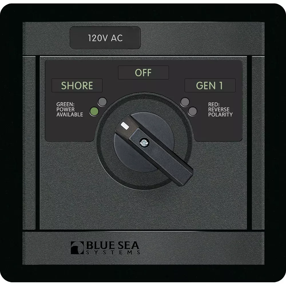 Blue Sea 120v AC Rotary 30A off + 2 Sources [1481]