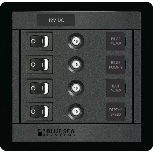 Blue Sea 1455 4 Position Switch CLB Square[1455]
