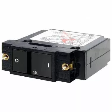 Blue Sea 7403 A-Series Flat Rocker Circuit Breaker Single Pole 15A
