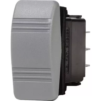 Blue Sea 8234 Water Resistant Contura III Switch – (ON)-OFF-(ON) – Grey