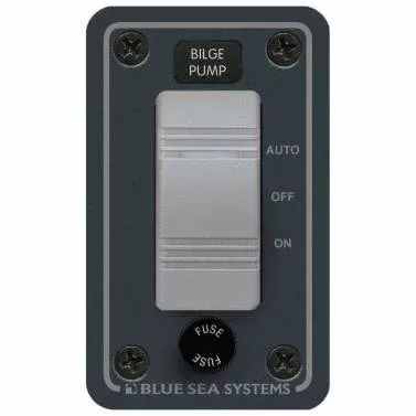 Blue Sea 8263 Contura Water Resistant 12V DC Panel Bilge Pump Control Marine