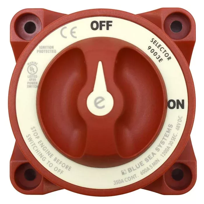 Blue Sea Boat Battery Switch 9003e | e-Series Selector 48V 350A