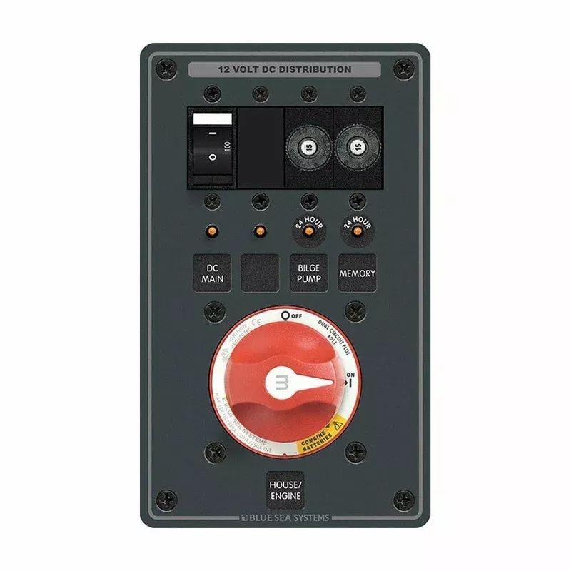 Blue Sea m-Series Dual Battery Bank Management Panel (8686-BSS)