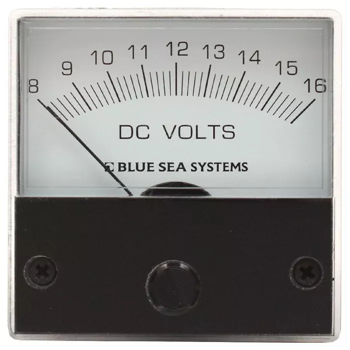 Blue Sea Systems Boat Analog Voltmeter Gauge 8003 | 12V 2 Inch