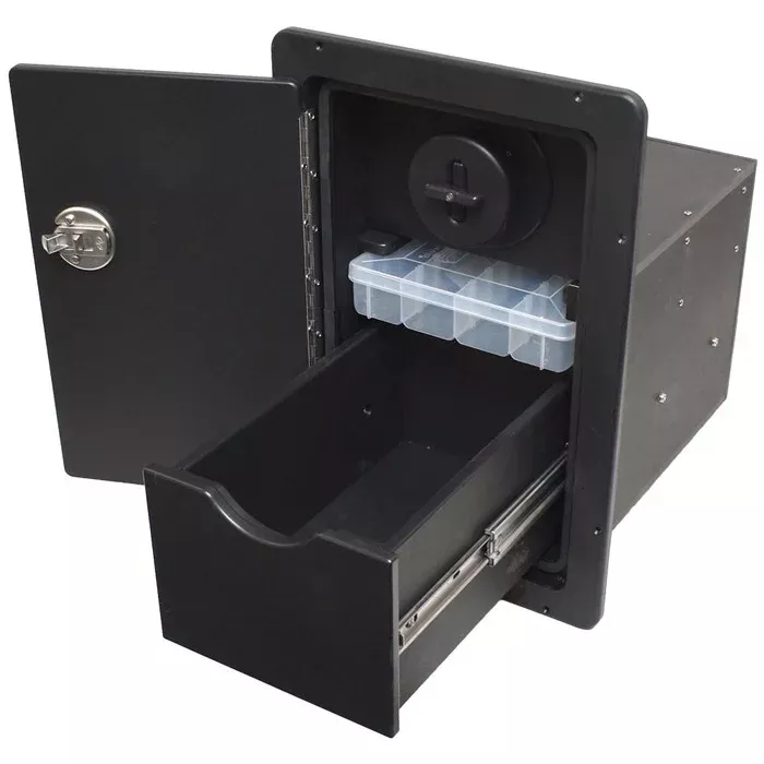 Blue Wave Makaira Boat Tackle Storage Unit | w/ Drawer Black