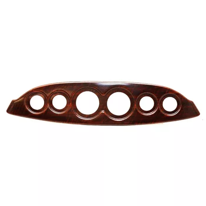 Boat Blank Gauge Panel 2150/A185 | 29 x 6 1/2 Inch Cherrywood Plastic