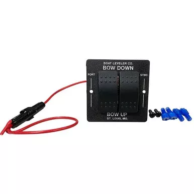 Boat Leveler Waterproof Trim Tab Switch – Black/Black Buttons