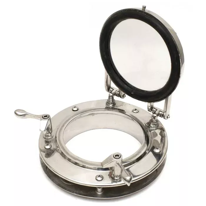 Boat Portlight Window | 6 3/4 Inch Twist Latch Stainless Steel