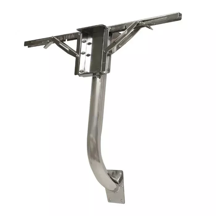 Boat Table Leg Pedestal | Folding Dual Leaf Side Mount Stainless Steel