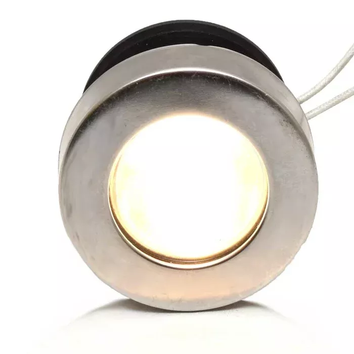 Boat Thru Hull Light | 12V 2 7/8 x 2 3/4 Inch Warm White