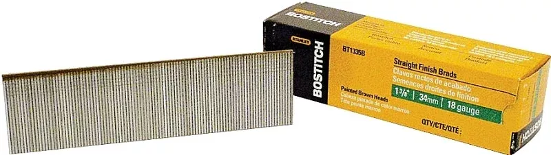 Bostitch BT1335B Series Nail, Glue Collation, 1-3/8 in L, 18 Gauge, St